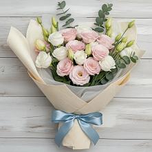 Букет цветов из:  Лизиантусы в Междуреченском