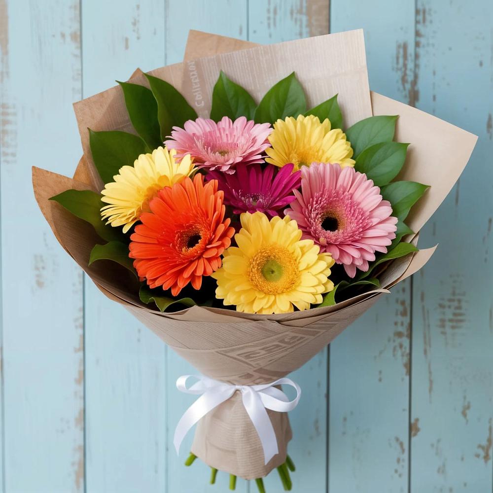 Букет цветов из: Герберы в Междуреченском