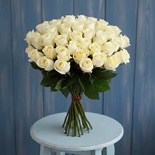 Букет 51 Белая роза Эдлесс Лав #REPLACE_PRED# Междуреченском