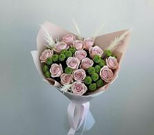 Букет цветов из:  Розы и Хризантемы в Междуреченском