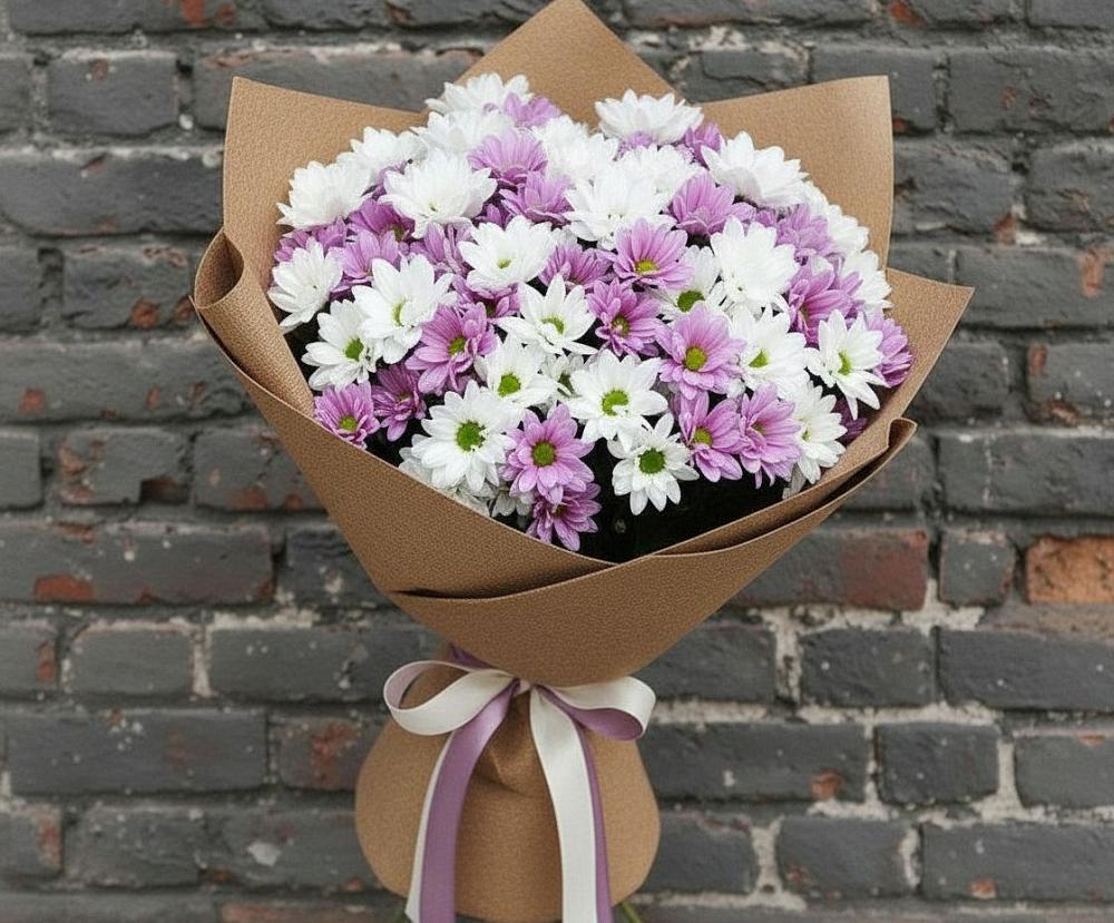 Букет цветов из: Хризантемы в Междуреченском