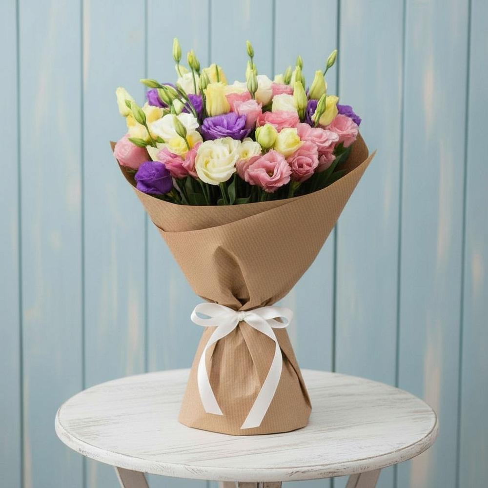 Букет цветов из: Лизиантусы в Междуреченском