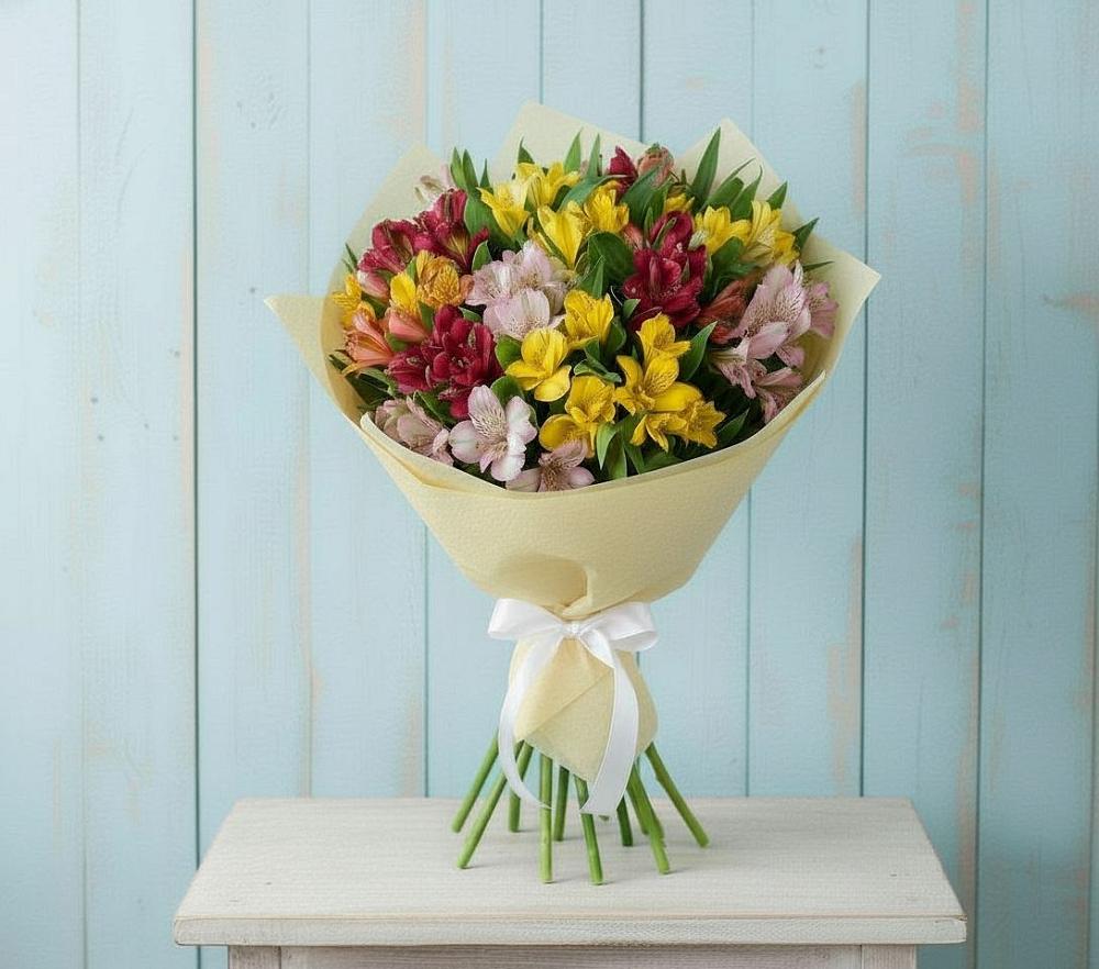 Букет цветов из: Альстромерии в Междуреченском