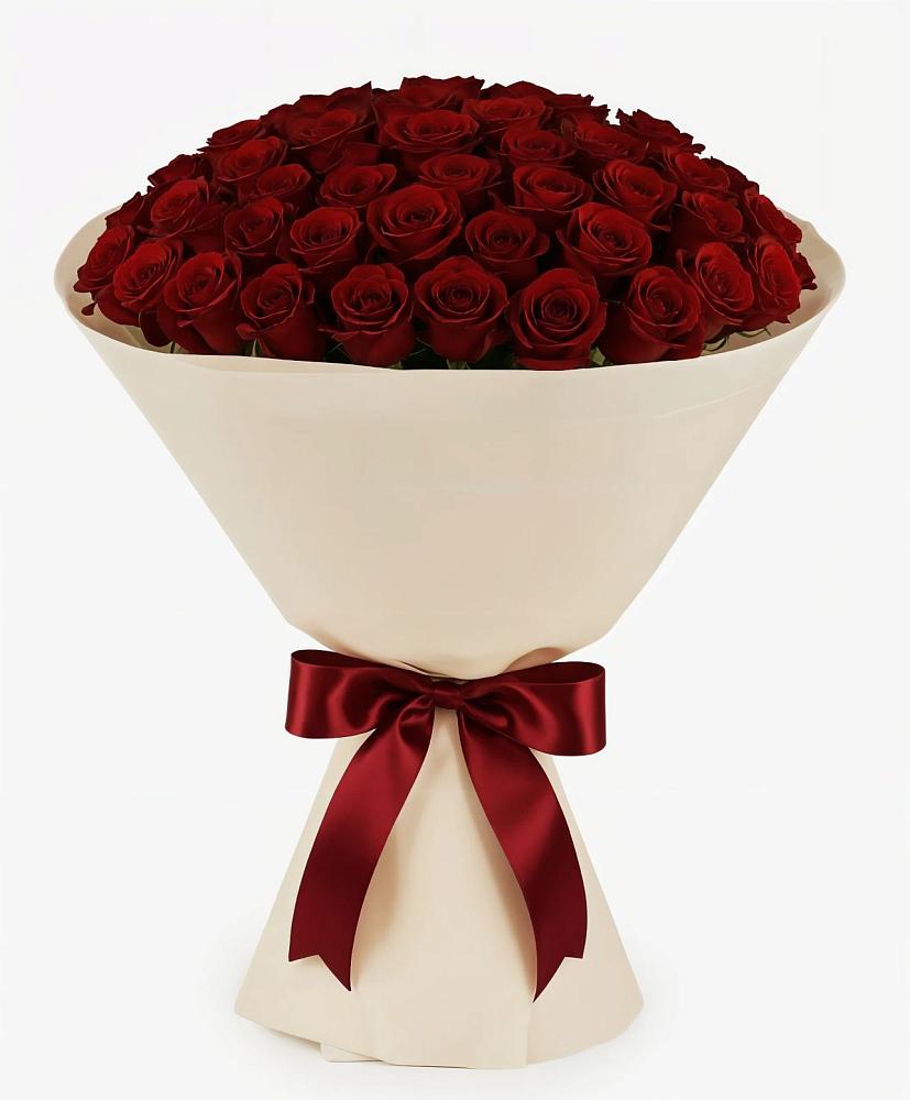 Букет 101 Бордовая роза Блэк Бакарра в Междуреченском