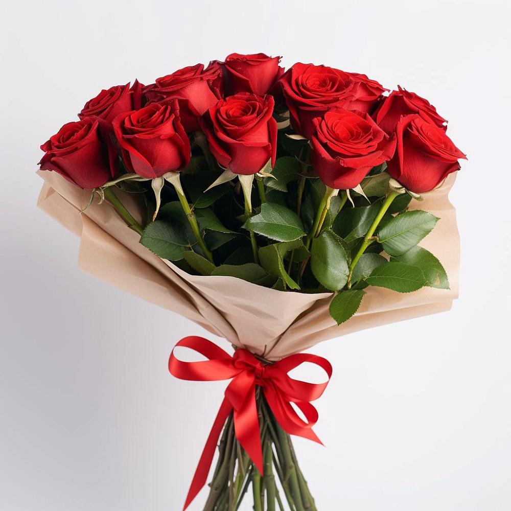 Букет 11 Красных роз Эдлесс Лав в Междуреченском