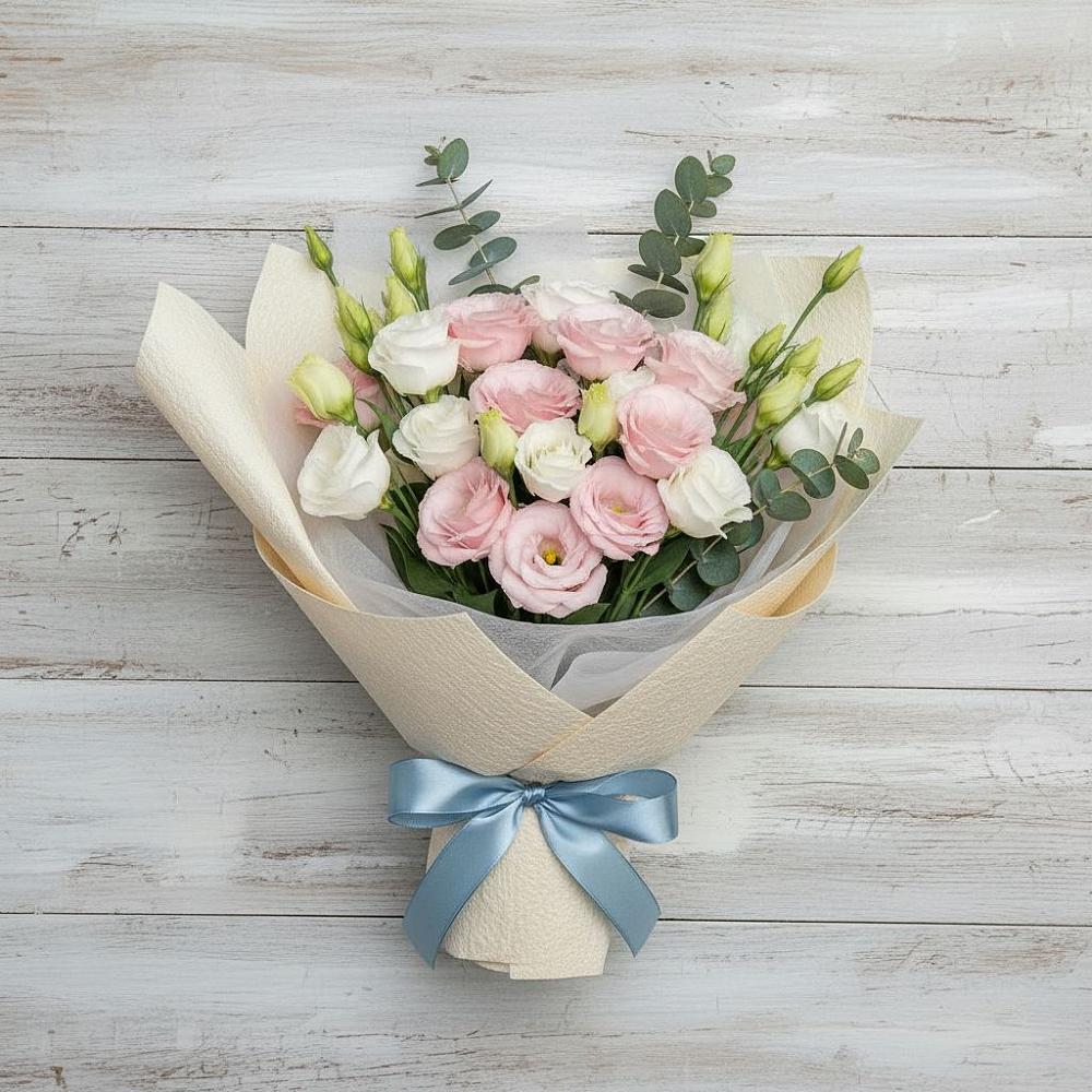 Букет цветов из: Лизиантусы в Междуреченском